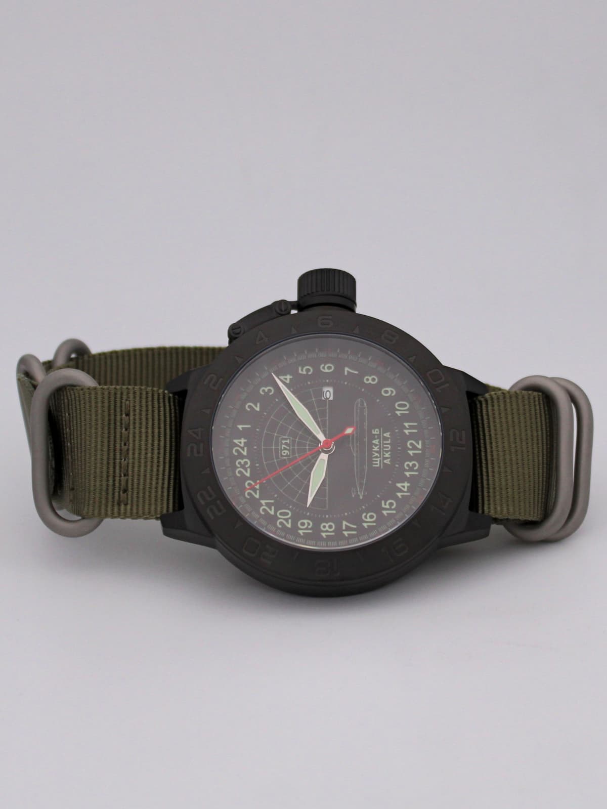 Часы 971 / Щука-Б (Akula) кварцевые (Ronda 515.24H) Q152.063.21