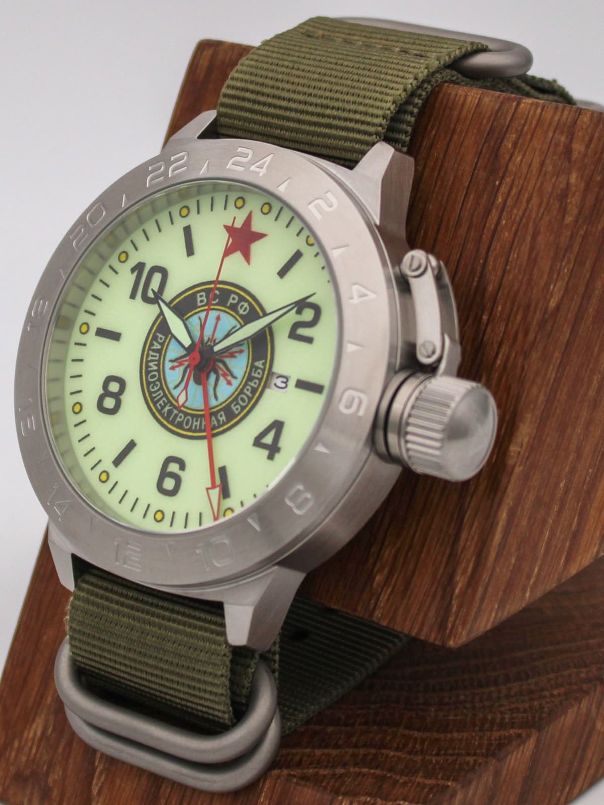 Часы Войска РЭБ механические с автоподзаводом (Seiko NH34A) 52.275.21