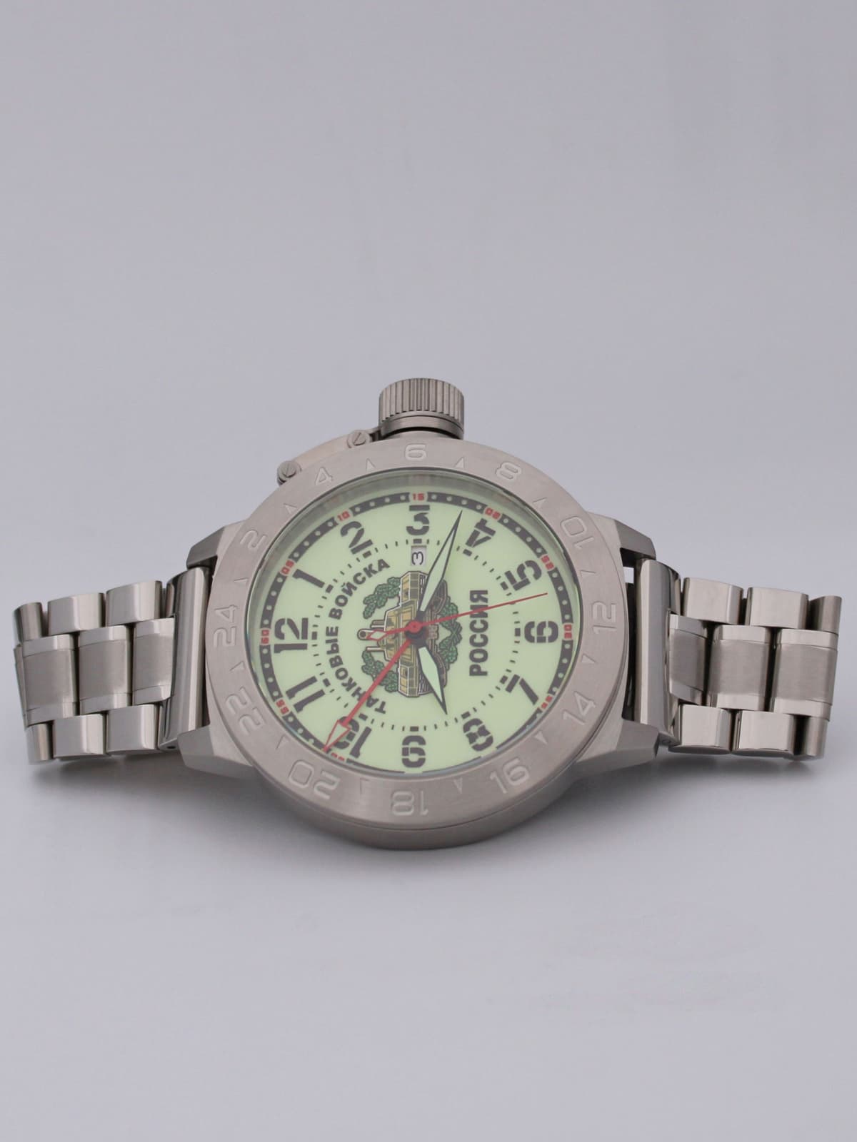 Часы Танковые войска механические с автоподзаводом (Seiko NH34A) 52.210.2