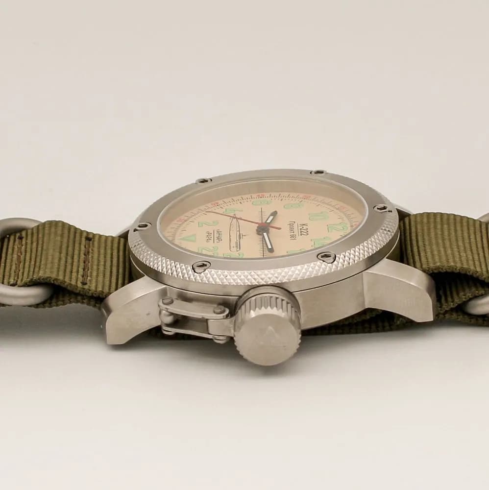 Часы К-222 / Анчар (Papa) механические с автоподзаводом (сапфировое стекло) 1032.21 механизм Восток 2431