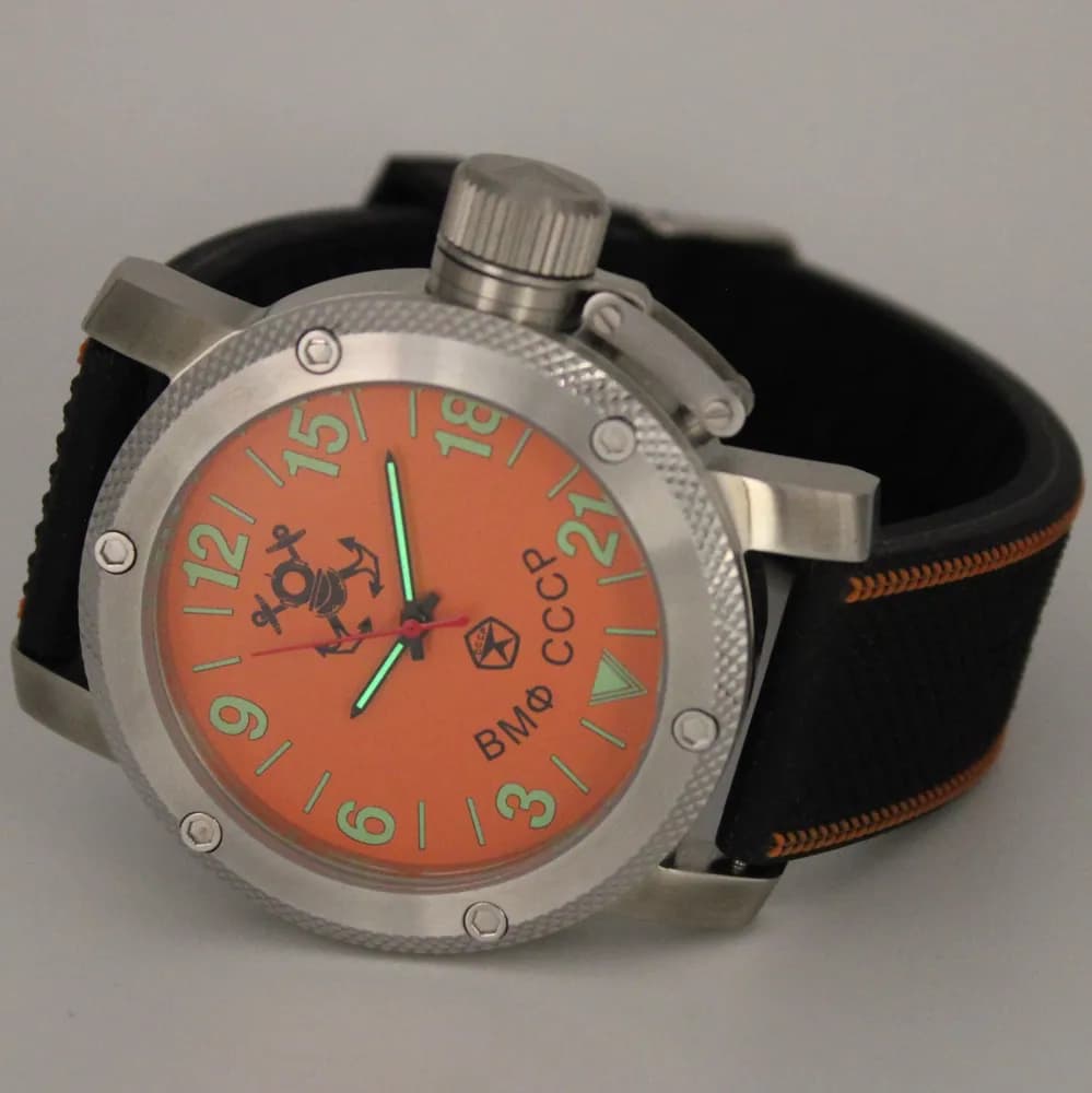 Часы ВМФ СССР механические 023.17 механизм Ракета 2623