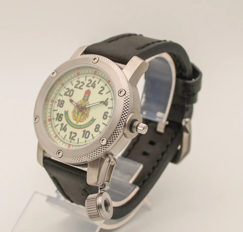 Часы наручные Погранвойска 173.01, механические, механизм Ракета 2623