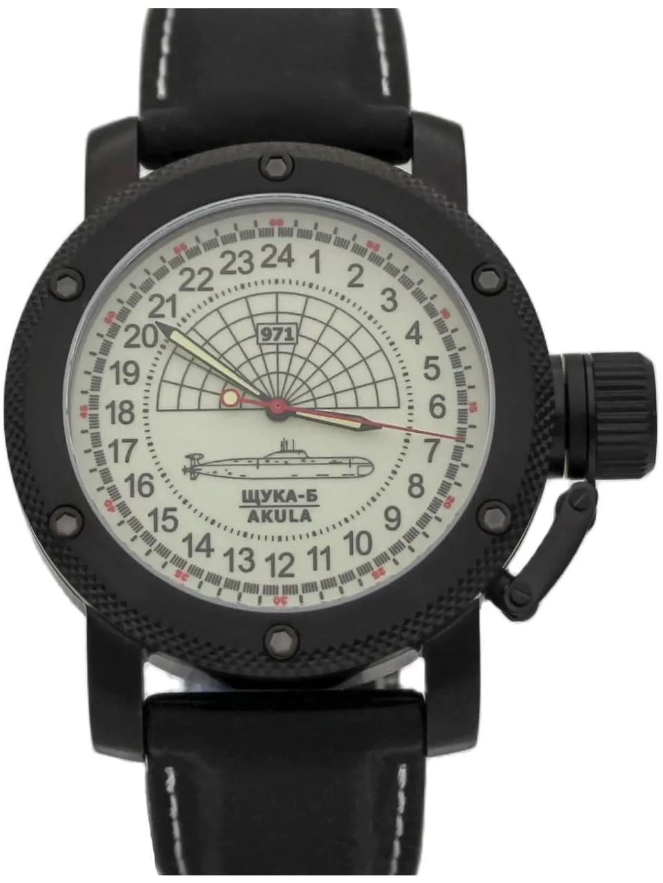 Часы 971 Щука-Б (Акула), механизм Восток 2415.01