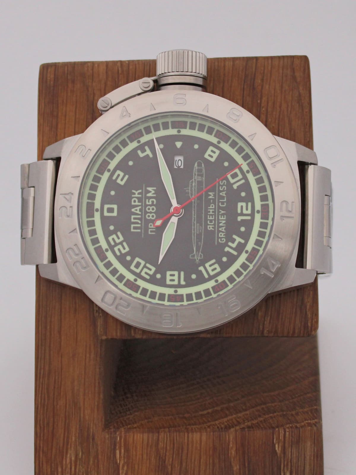 Часы ПЛАРК 885М Ясень-М (Graney class) механические с автоподзаводом (Seiko NH34A) 52.194.2