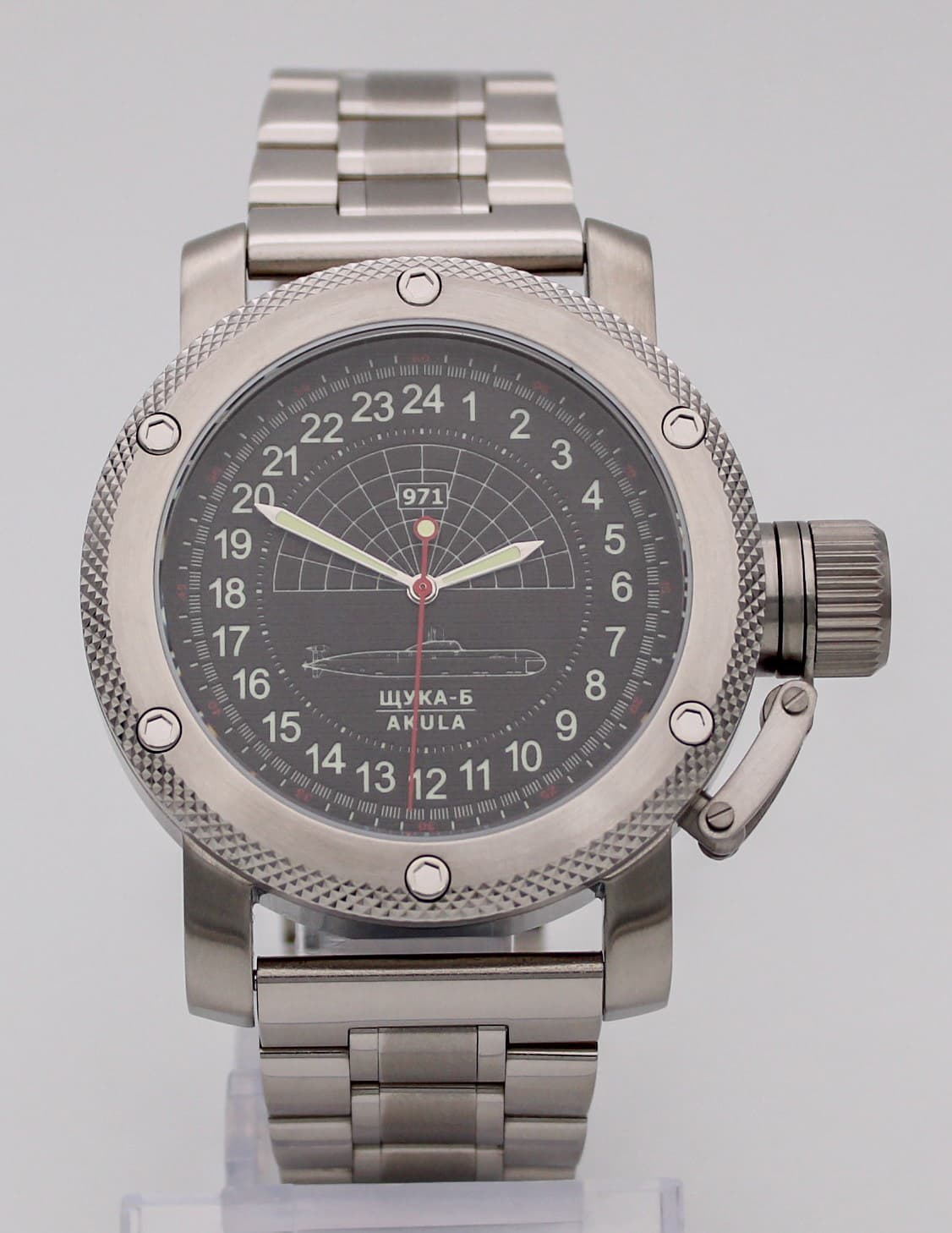 Часы 971 Щука-Б (Акула), механизм Восток 2415.01