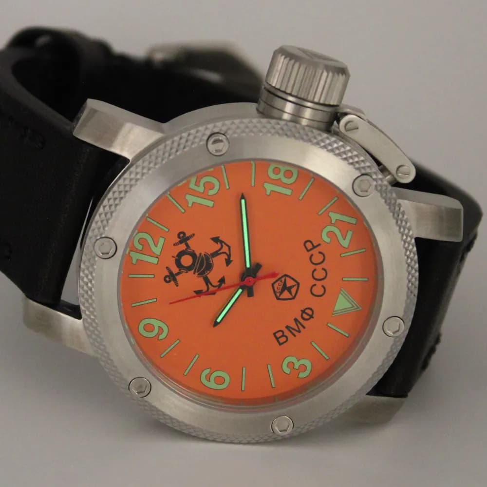 Часы наручные  ВМФ СССР  023.01  механические, механизм Ракета 2623Н