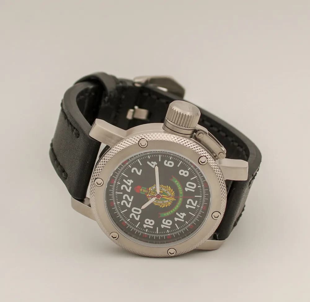 Часы наручные Погранвойска 174.01, механические, механизм Ракета 2623