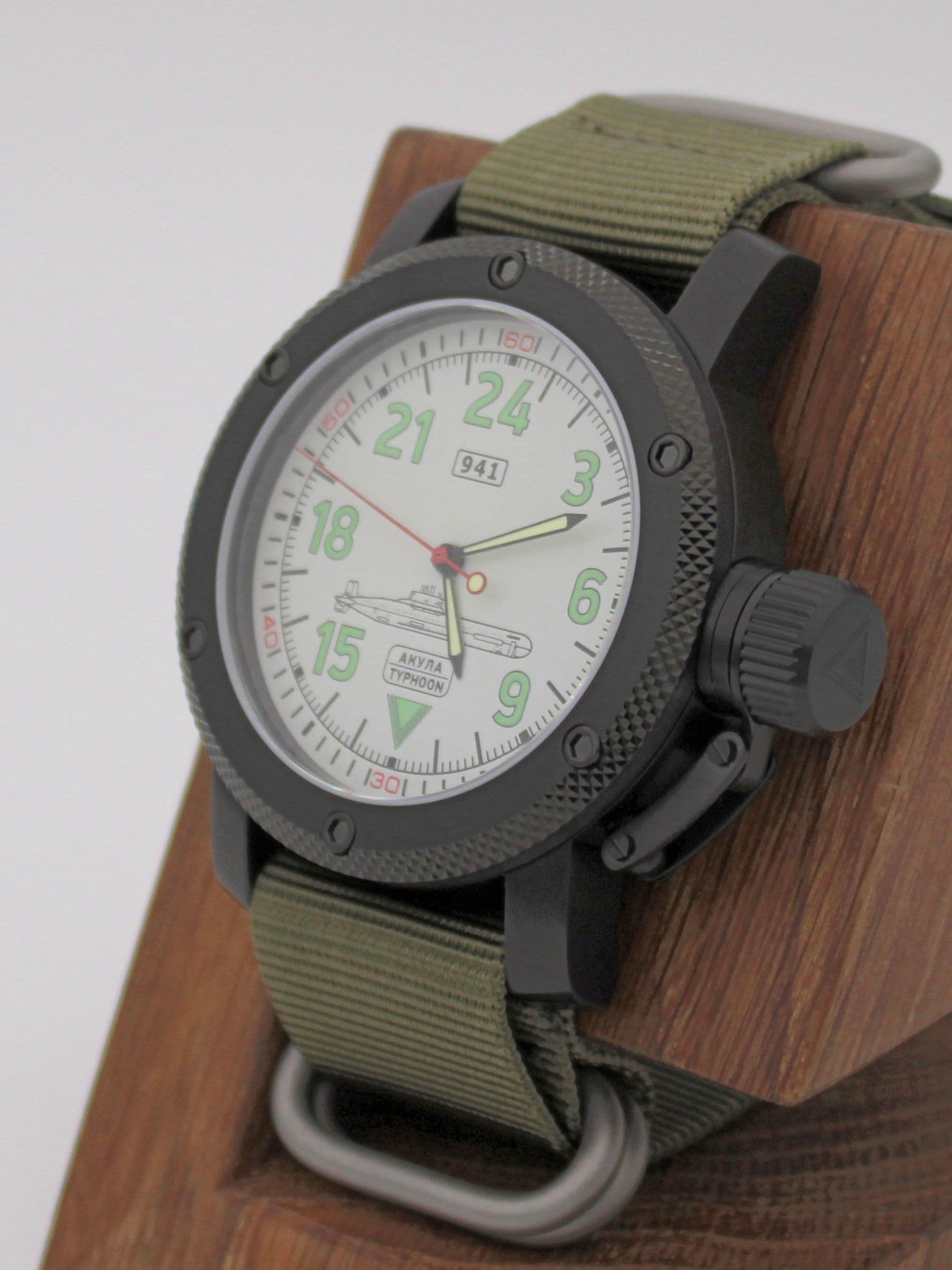Часы 941 / Акула (Typhoon) механические с автоподзаводом (Восток 2431) 101.051.21