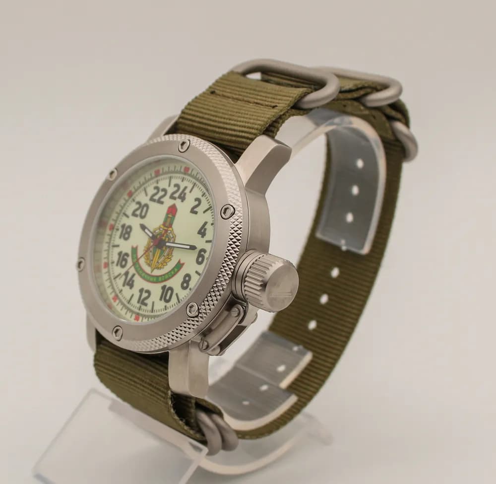 Часы наручные Погранвойска 173.21 механические, механизм Ракета 2623
