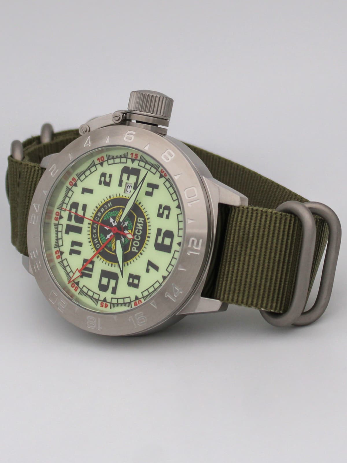 Часы Войска связи механические с автоподзаводом (Seiko NH34A) 52.196.21