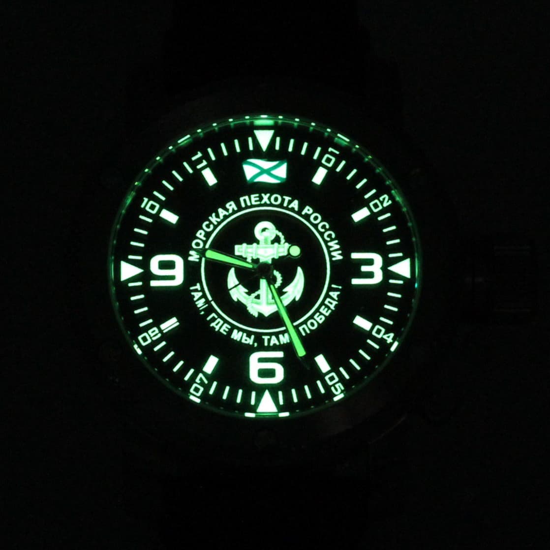 Часы Морская пехота России / там,где мы,там-победа! механизм Восток 2415.01