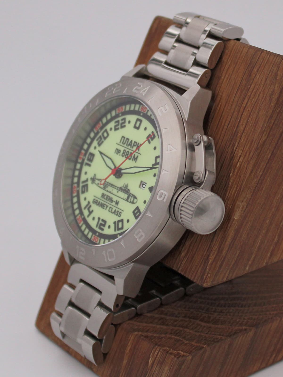 Часы ПЛАРК 885М Ясень-М (Graney class) механические с автоподзаводом (Seiko NH34A) 52.193.2