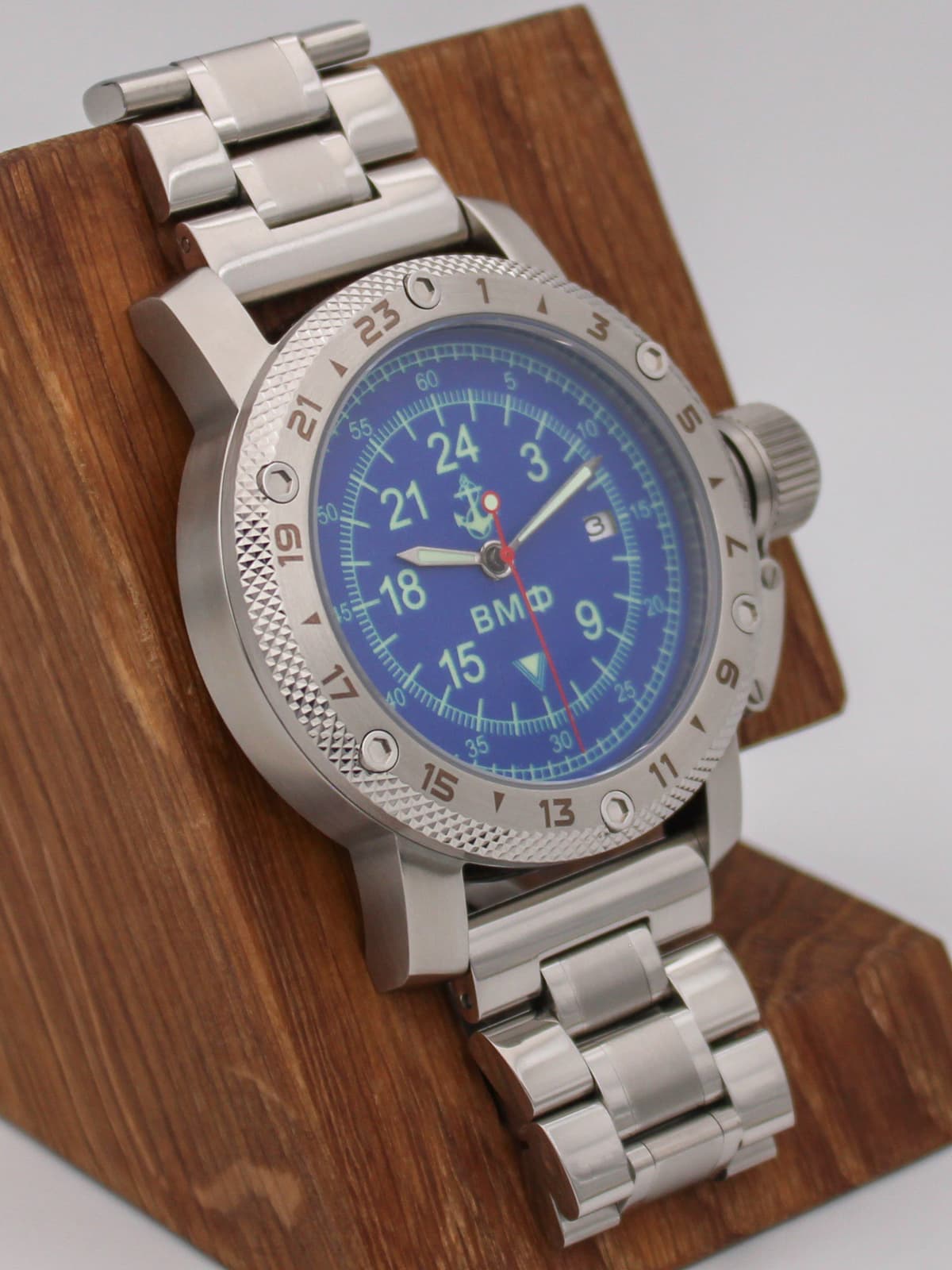 Часы ВМФ кварцевые (Ronda 515.24H) Q47.070.2