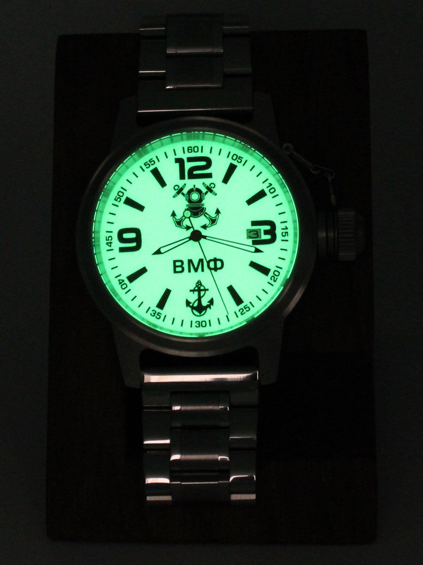 Часы ВМФ механические с автоподзаводом (Seiko NH35A) 45.025.2