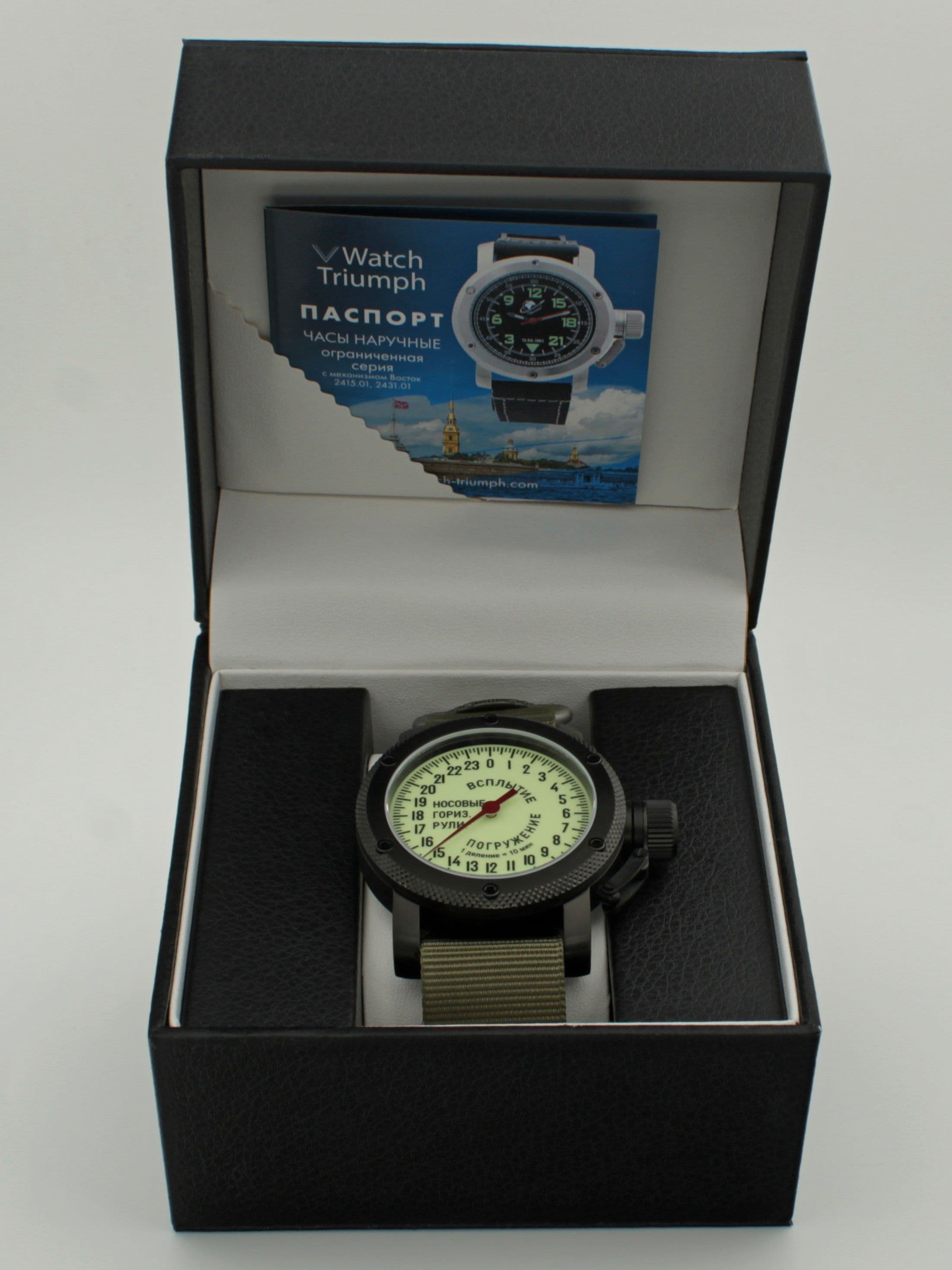 Часы Погружение / Всплытие однострелочные механические с автоподзаводом (Восток 2431) 101.181.21