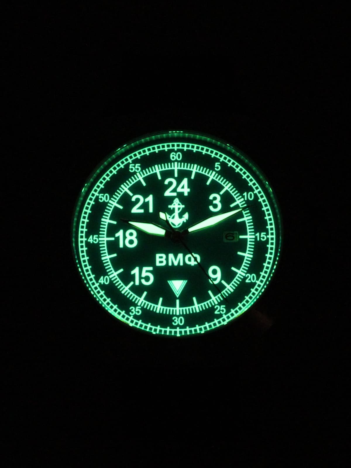 Часы ВМФ механические с автоподзаводом (Seiko NH34A) 52.070.21