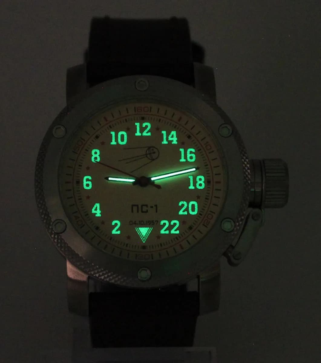 Часы наручные  "Простейший Спутник-1", механические  122.02 ,  противоударные,  механизм Ракета 2623 Н
