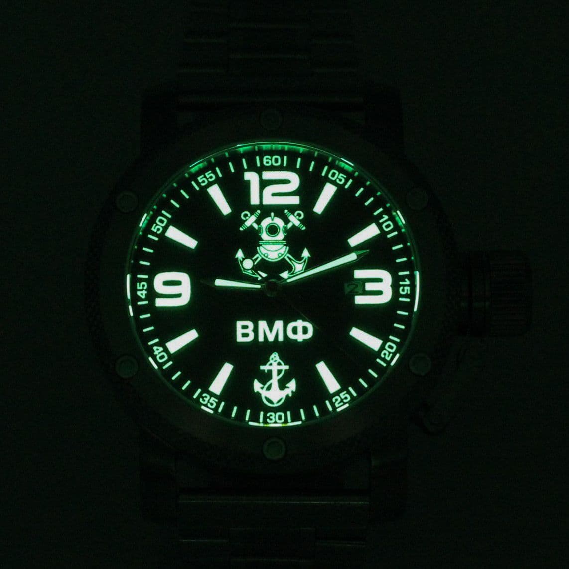 Часы ВМФ механические с автоподзаводом (Miyota 8215) 05.1026.2