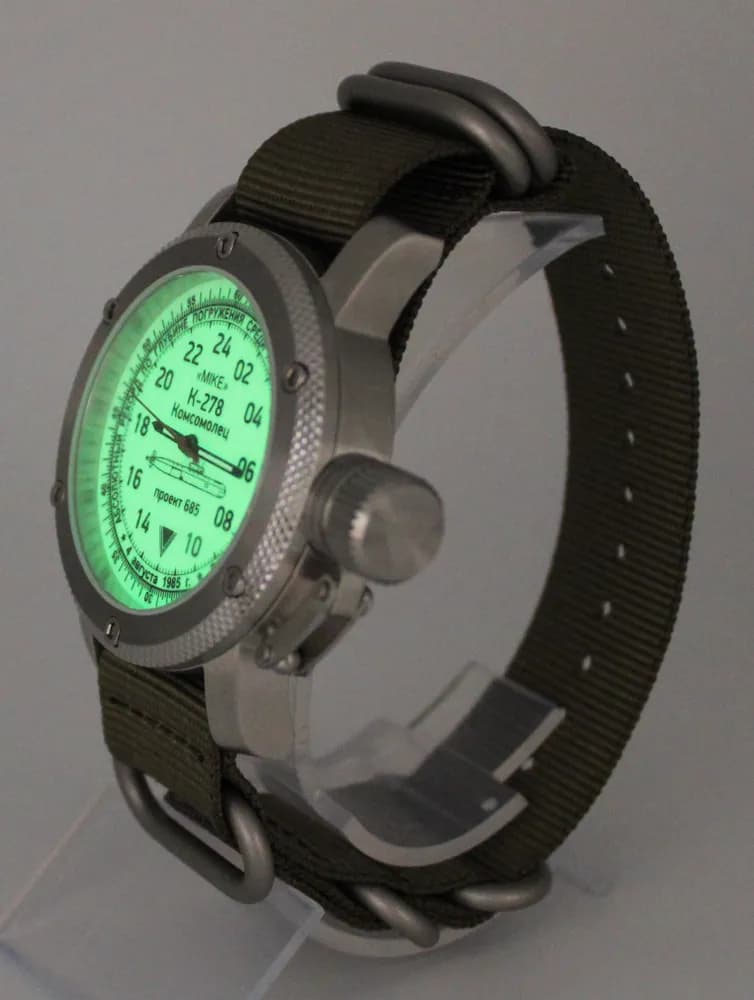 Часы К-278 / Комсомолец (Mike) 1045.21 механические с автоподзаводом (сапфировое стекло), механизм Восток 2431