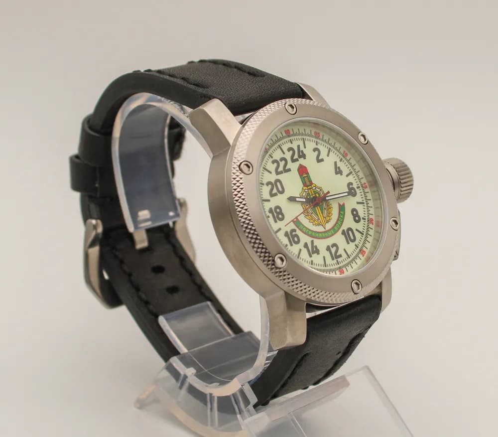 Часы наручные Погранвойска 173.01, механические, механизм Ракета 2623