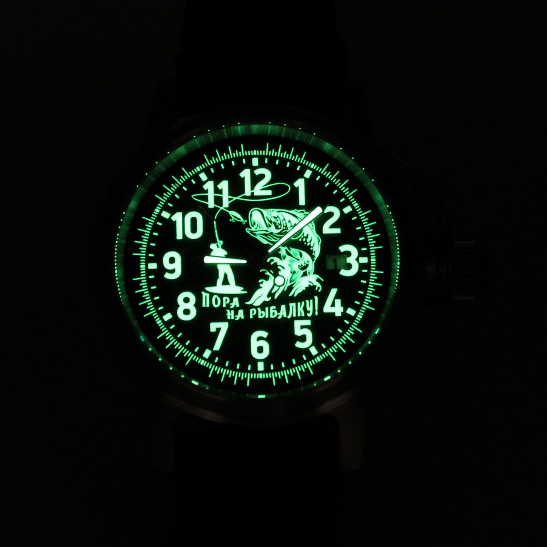 Часы "Пора на рыбалку!" механические с автоподзаводом (Seiko NH35A) 45.176.01