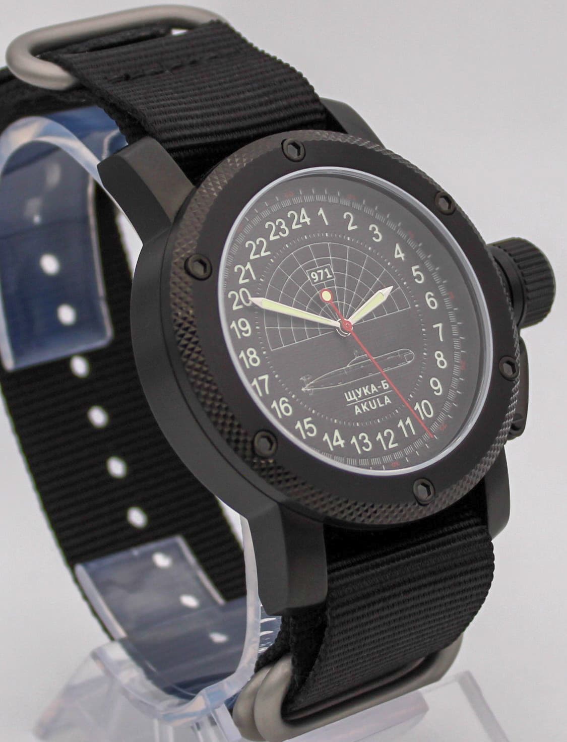 Часы 971 Щука-Б (Акула), механизм Восток 2415.01