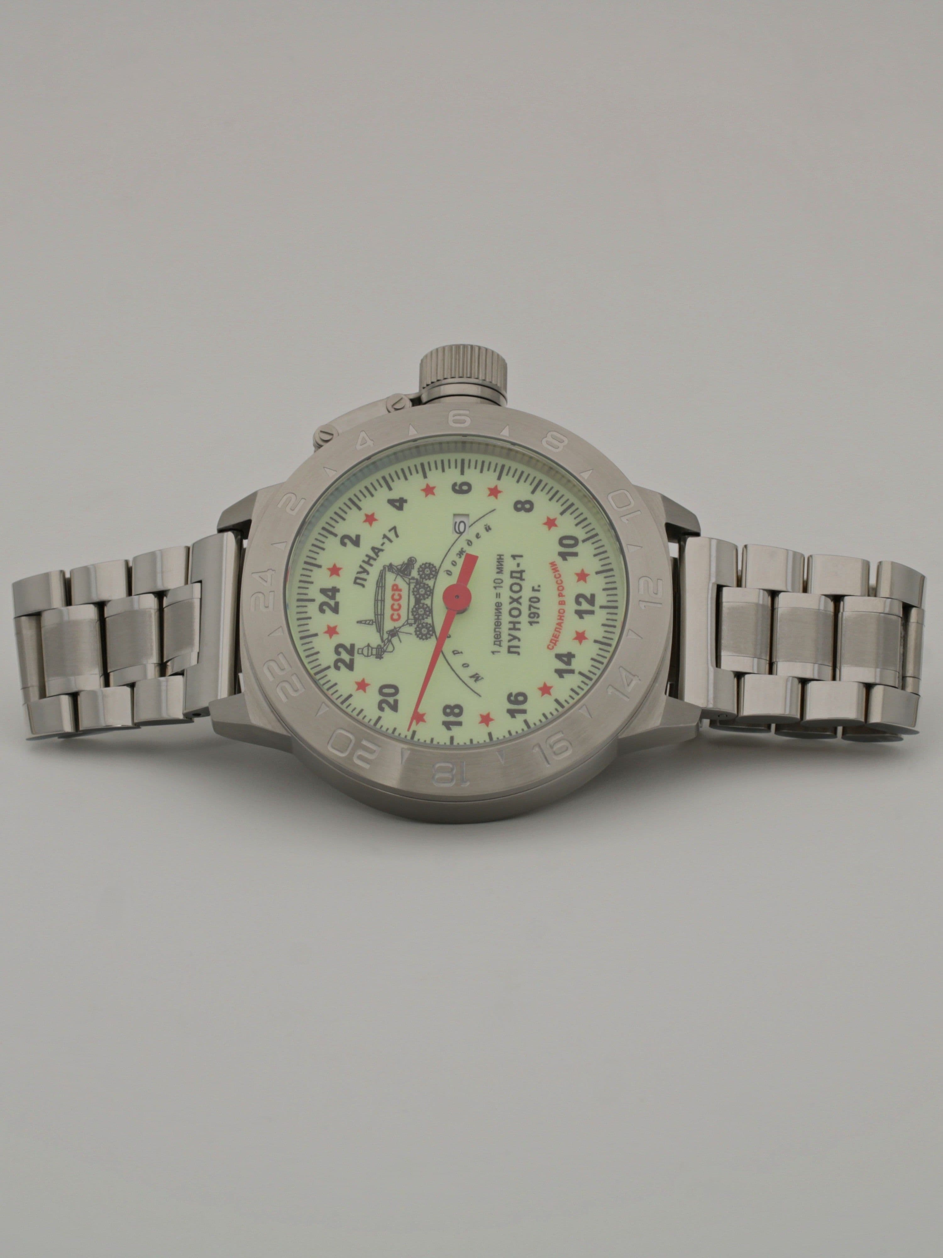 Часы "Луноход-1" однострелочные механические с автоподзаводом (Seiko NH34A) 52.400.2