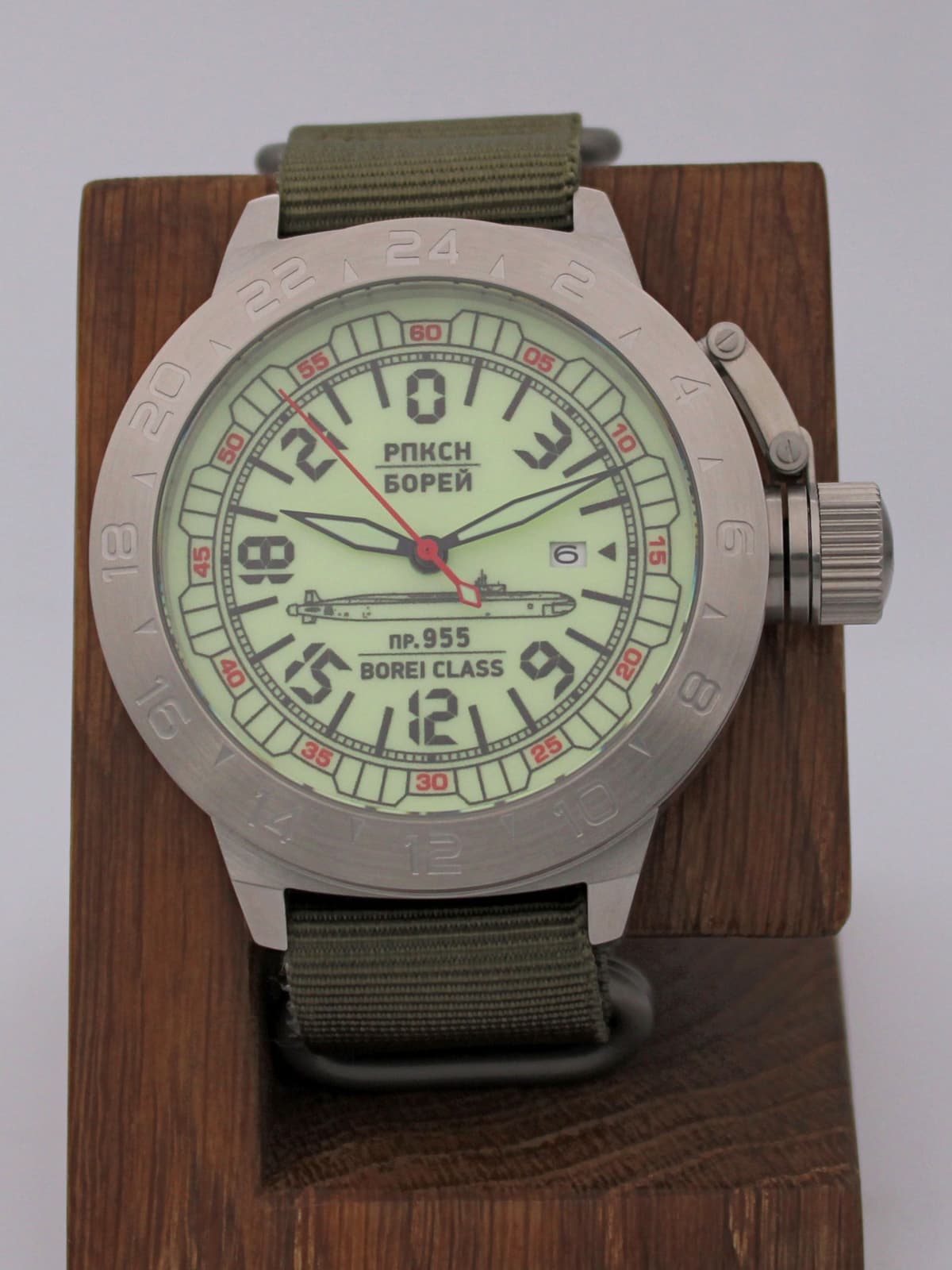 Часы РПКСН 955 Борей (Borei class) механические с автоподзаводом (Seiko NH34A) 52.190.21