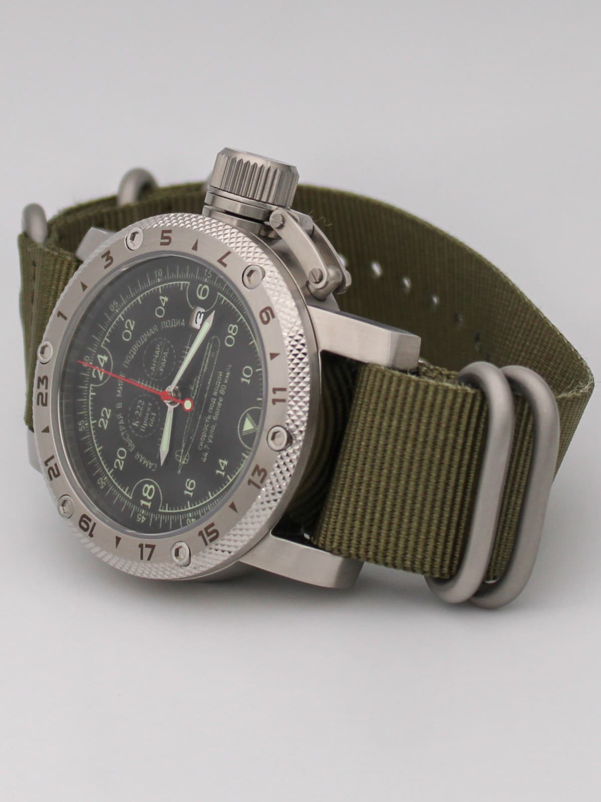 Часы К-222 / Анчар (Papa) кварцевые (Ronda 515.24H) Q47.036.21