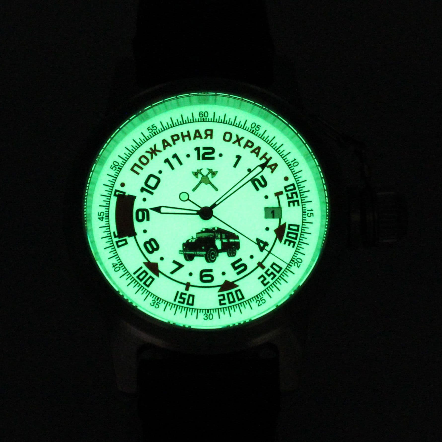 Часы Пожарная охрана (ЗИЛ) механические с автоподзаводом (Seiko NH35A) 45.330.2