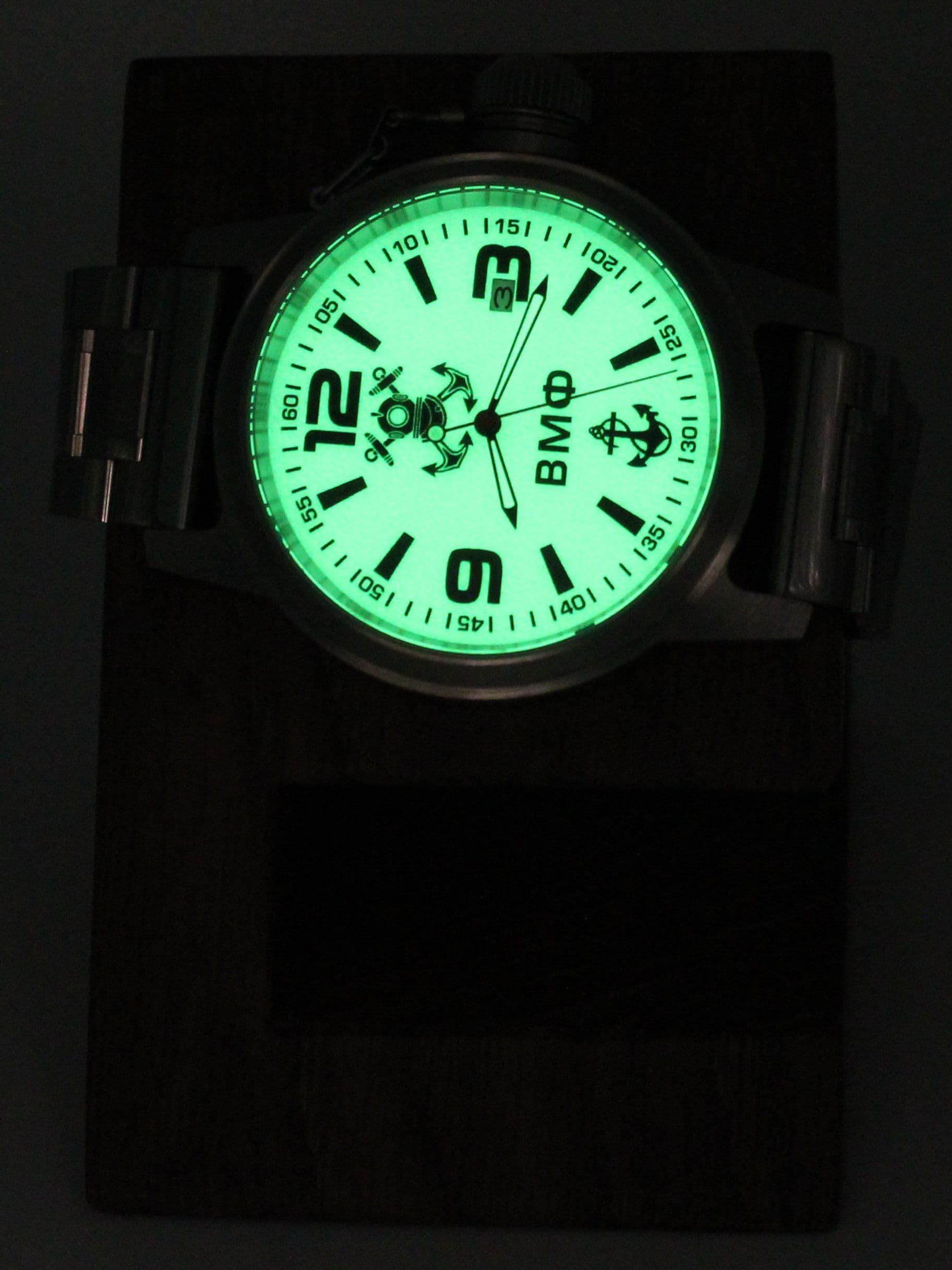 Часы ВМФ механические с автоподзаводом (Seiko NH35A) 45.025.2