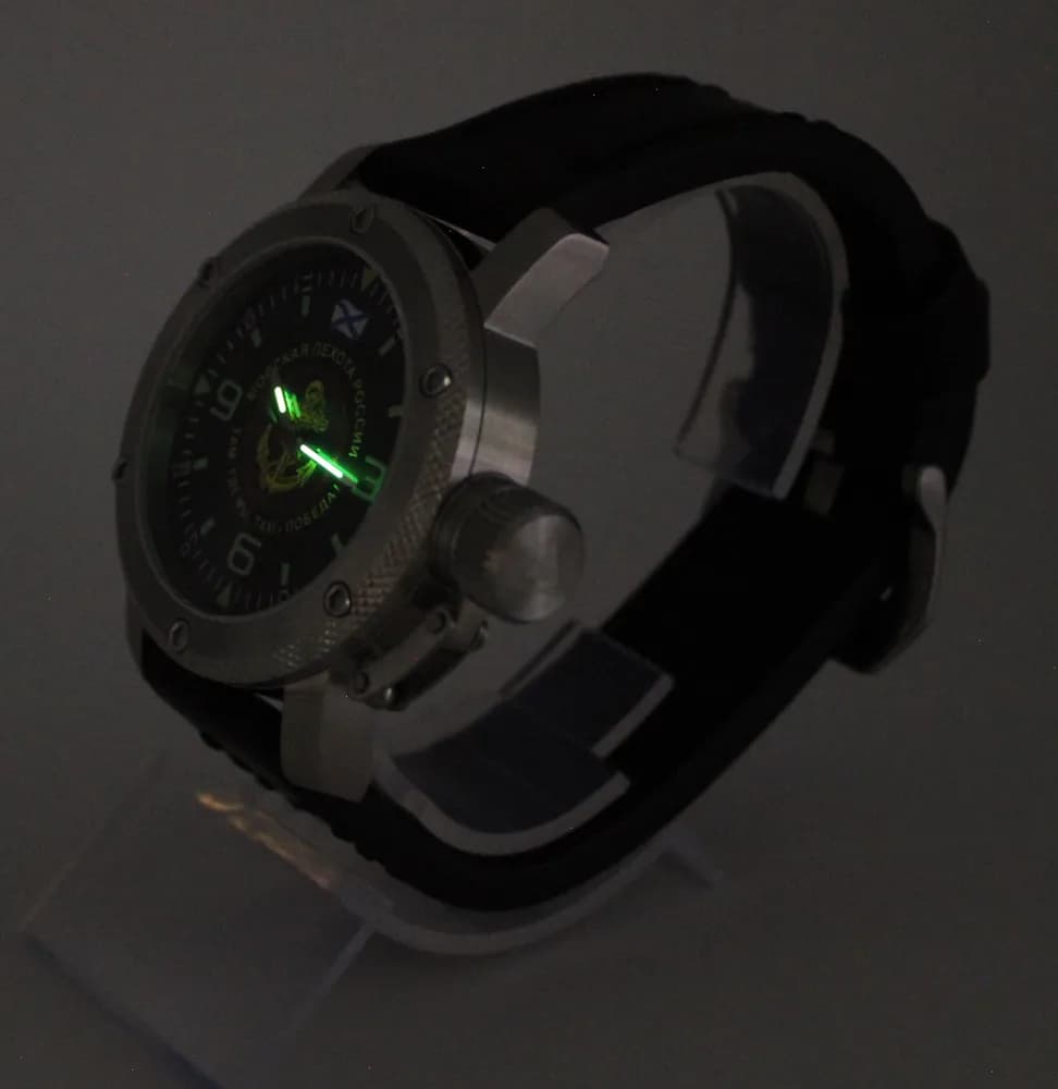 Часы Морская пехота 1167.01 механические с автоподзаводом (сапфировое стекло), механизм Восток 2415 