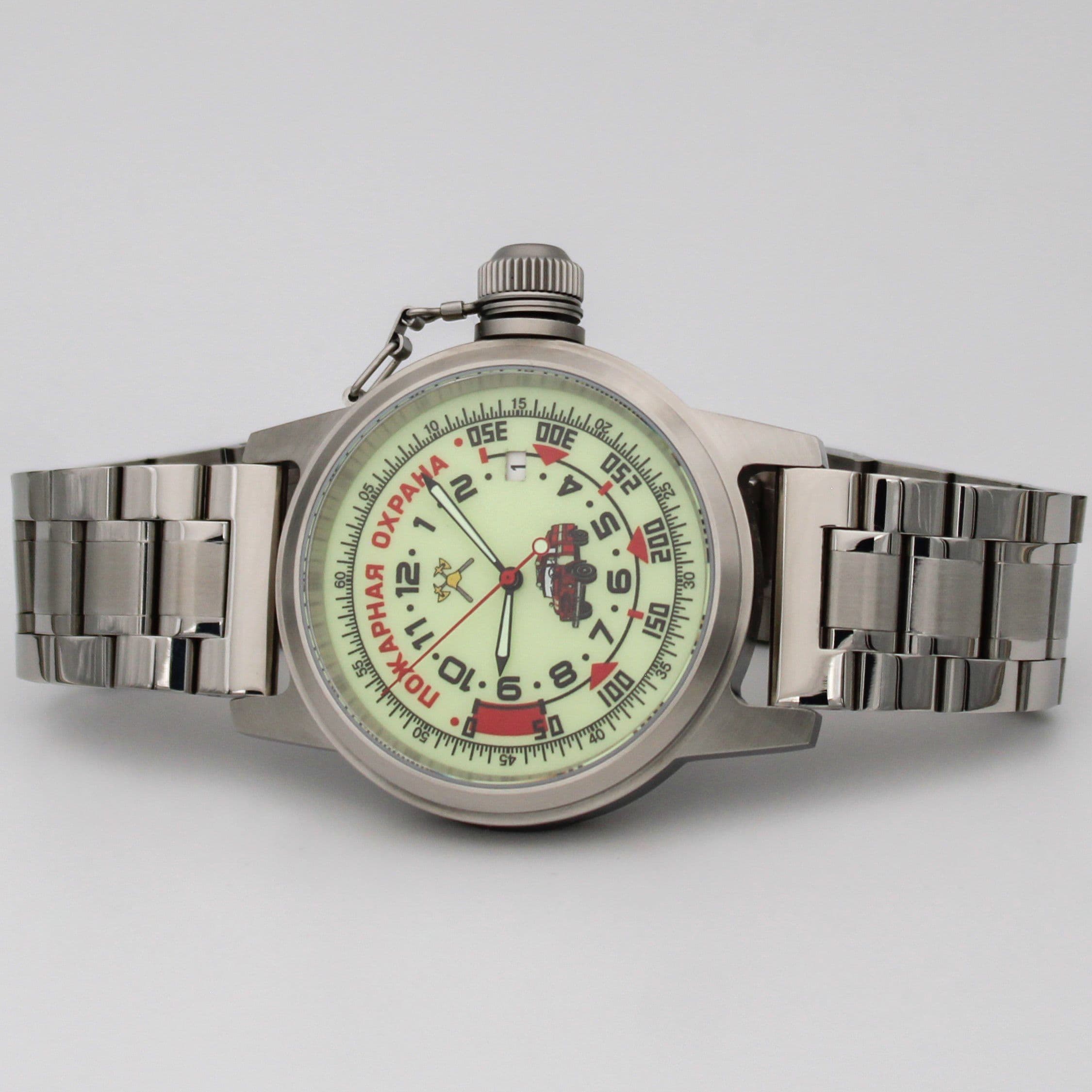 Часы Пожарная охрана (ЗИЛ) механические с автоподзаводом (Seiko NH35A) 45.330.2