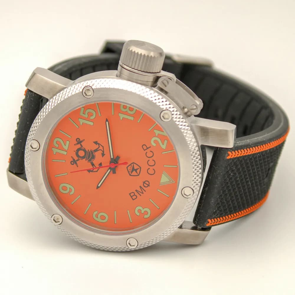 Часы ВМФ СССР механические 023.17 механизм Ракета 2623