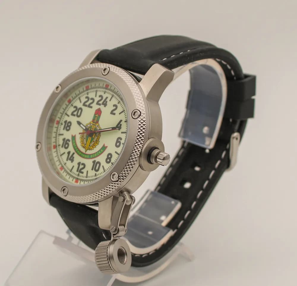 Часы наручные Погранвойска 173.11, механические, механизм Ракета 2623