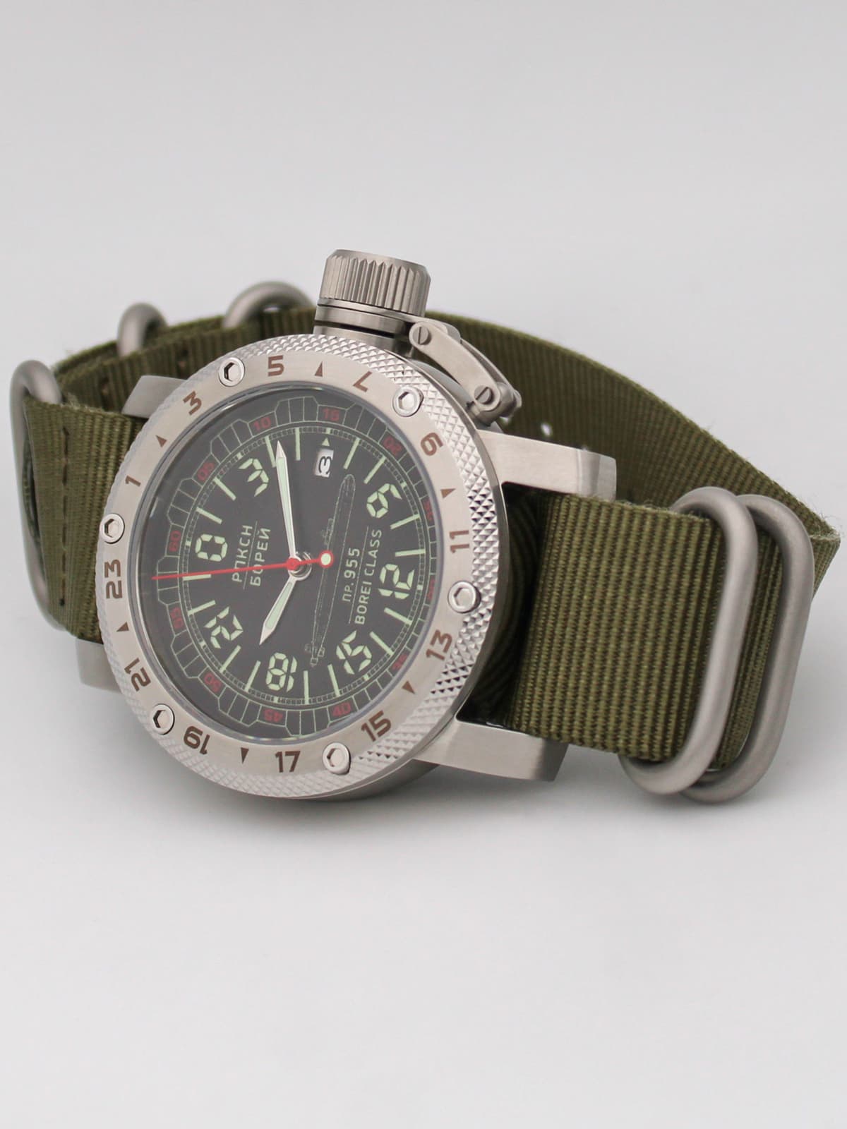 Часы РПКСН 955 Борей (Borei class) кварцевые (Ronda 515.24H) Q47.191.21