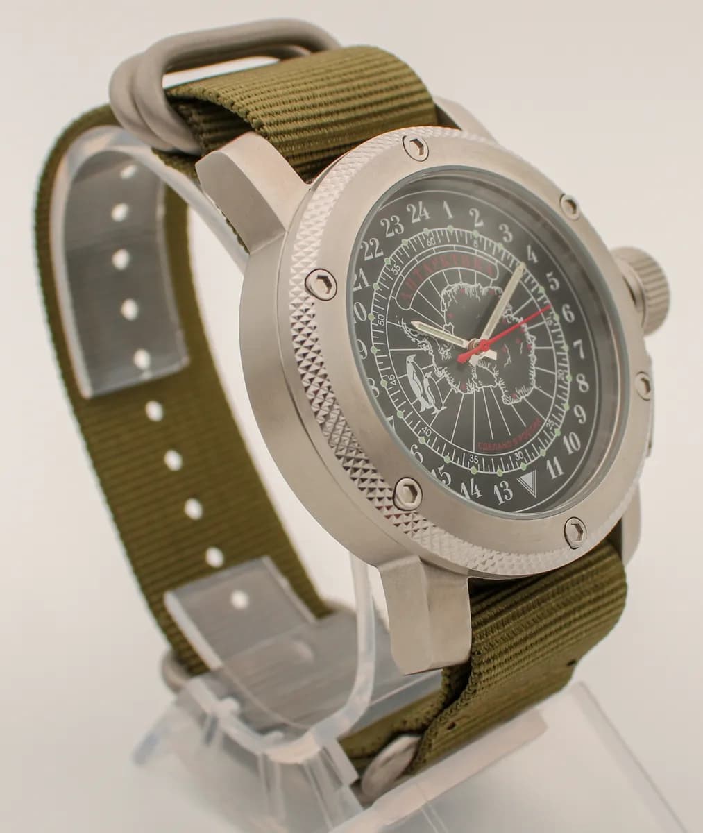 Часы наручные Полярные / Антарктика механические 139.21,  механизм Ракета 2623 НА, противоударные..