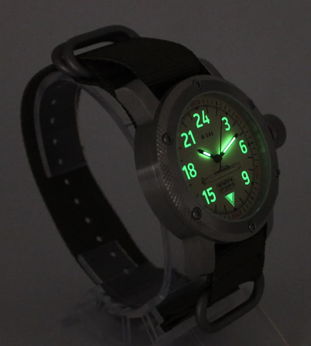 Часы К-141 Курск (Oscar-II) 1087.21 механические (сапфировое стекло) с автоподзаводом, механизм Восток 2431 