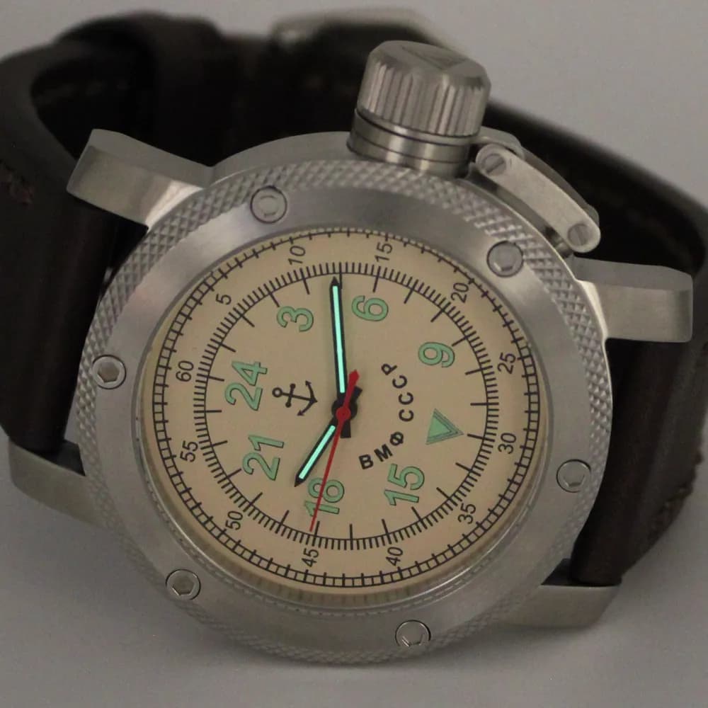 Часы ВМФ СССР механические 012.02 механизм Ракета 2623