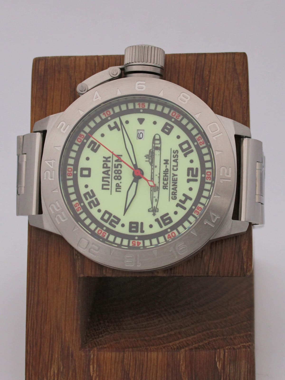 Часы ПЛАРК 885М Ясень-М (Graney class) механические с автоподзаводом (Seiko NH34A) 52.193.2