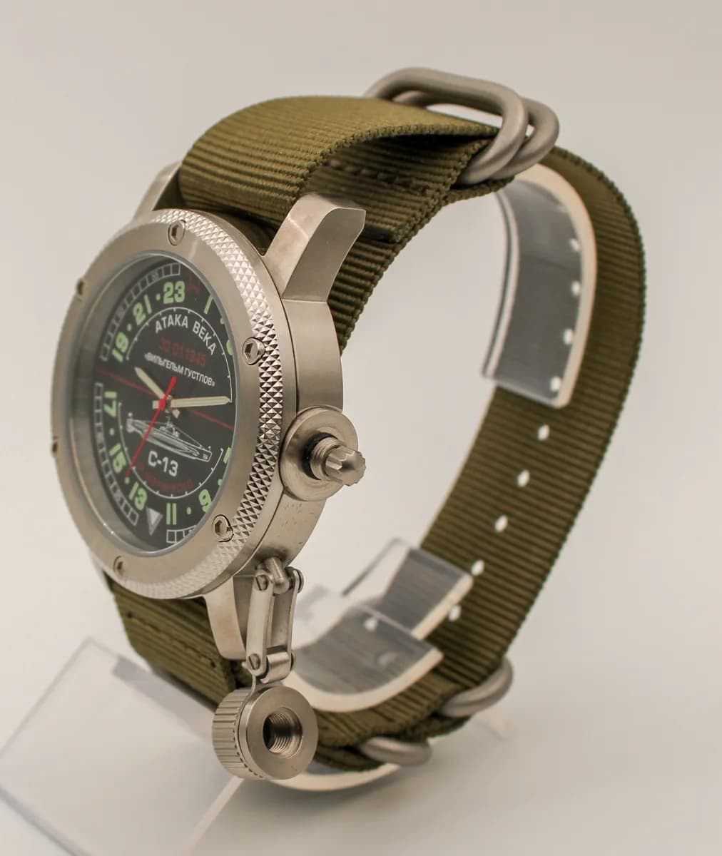 Часы наручные  С-13 "Атака века" механические 084.21, механизм Ракета 2623Н