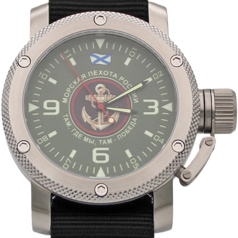 Часы Морская пехота России / там,где мы,там-победа! механизм Восток 2415.01