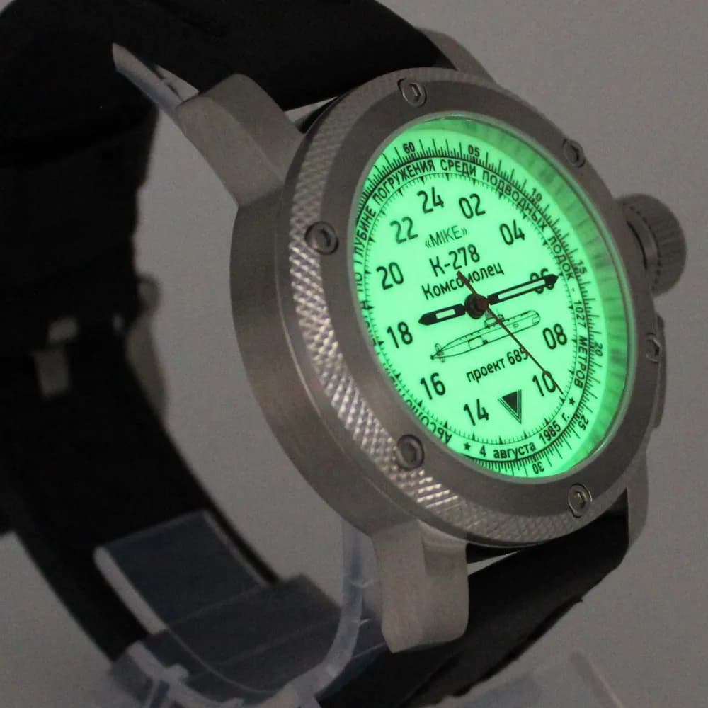 Часы К-278 / Комсомолец (Mike) механические 045.01 механизм Ракета 2623 