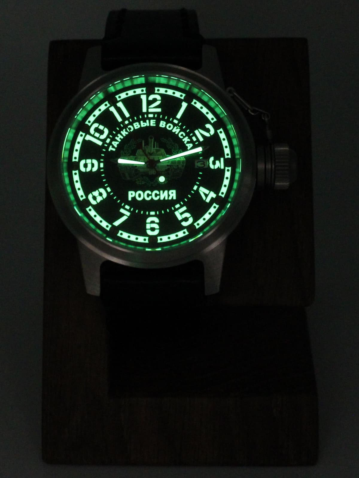 Часы Танковые войска механические с автоподзаводом (Seiko NH35A) 45.209.01