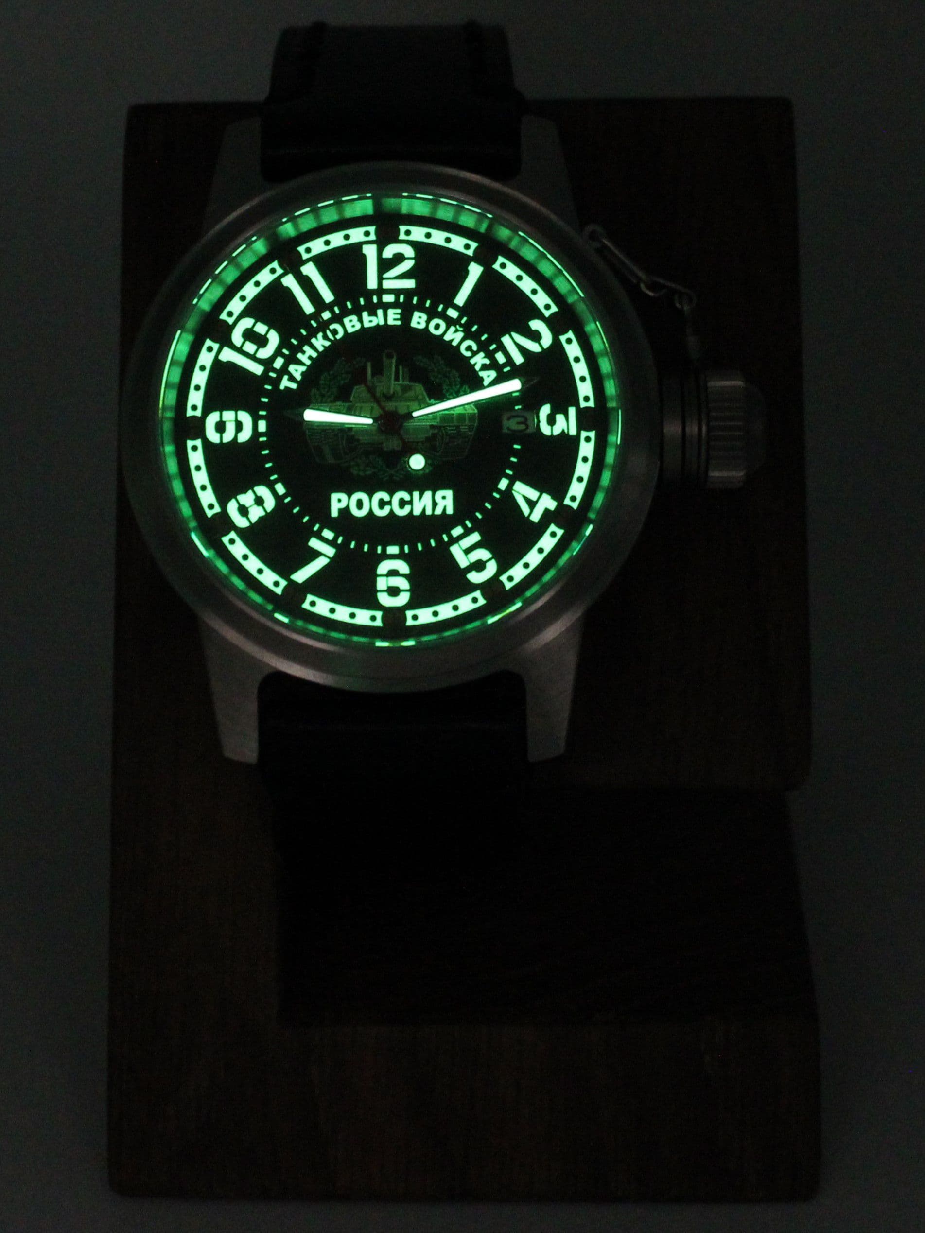 Часы Танковые войска механические с автоподзаводом (Seiko NH35A) 45.209.01