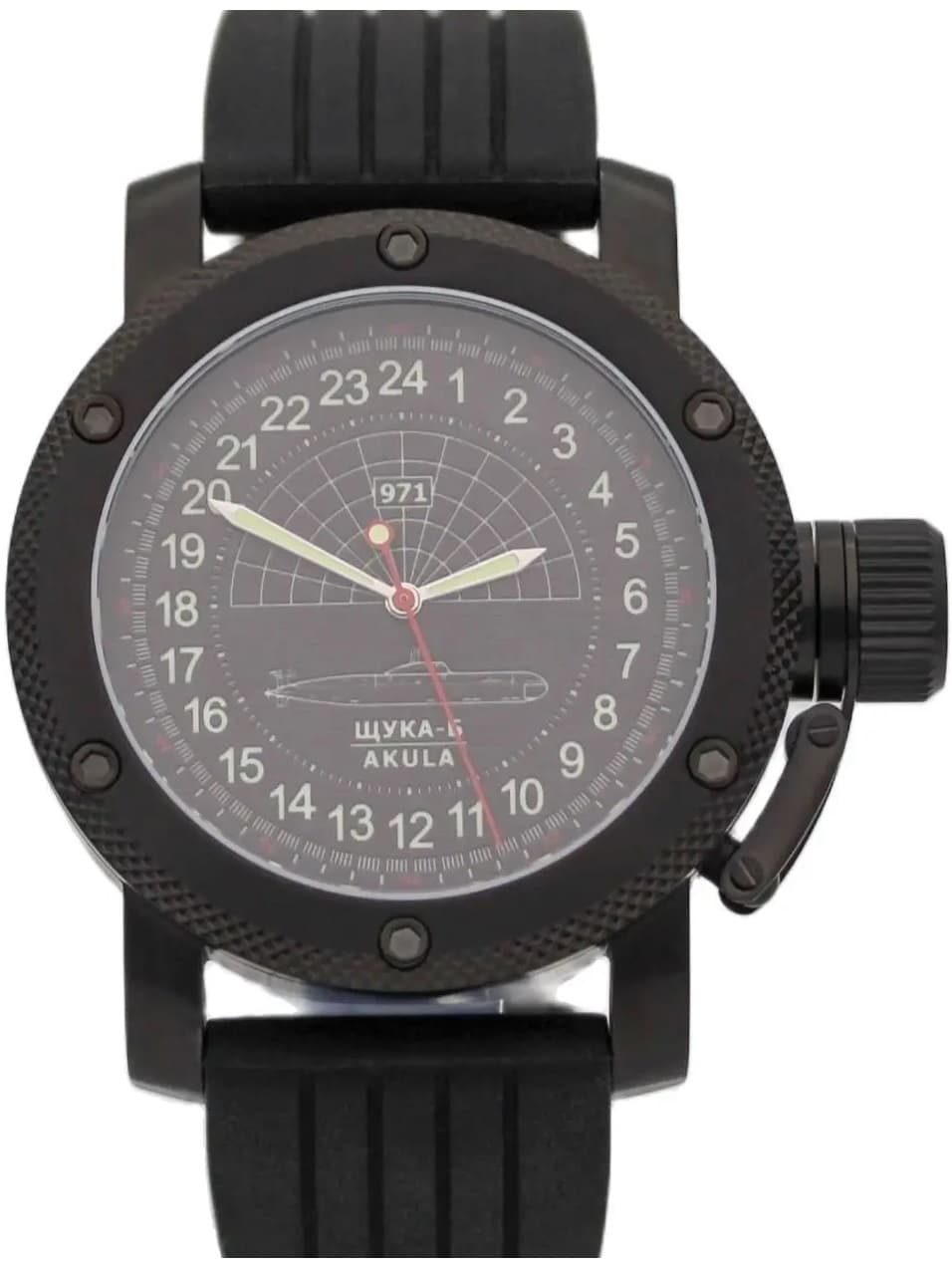 Часы 971 Щука-Б (Акула), механизм Восток 2415.01