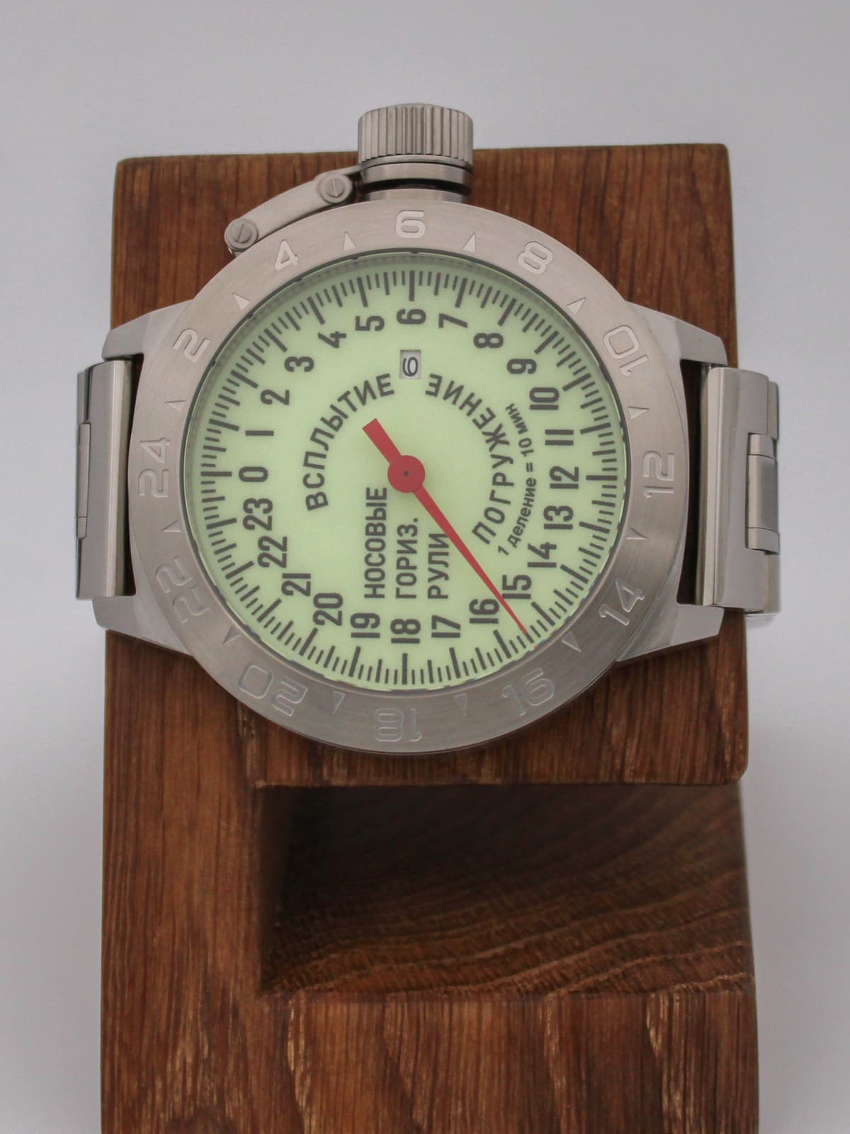 Часы Погружение / Всплытие однострелочные механические с автоподзаводом (Seiko NH34A) 52.181.2