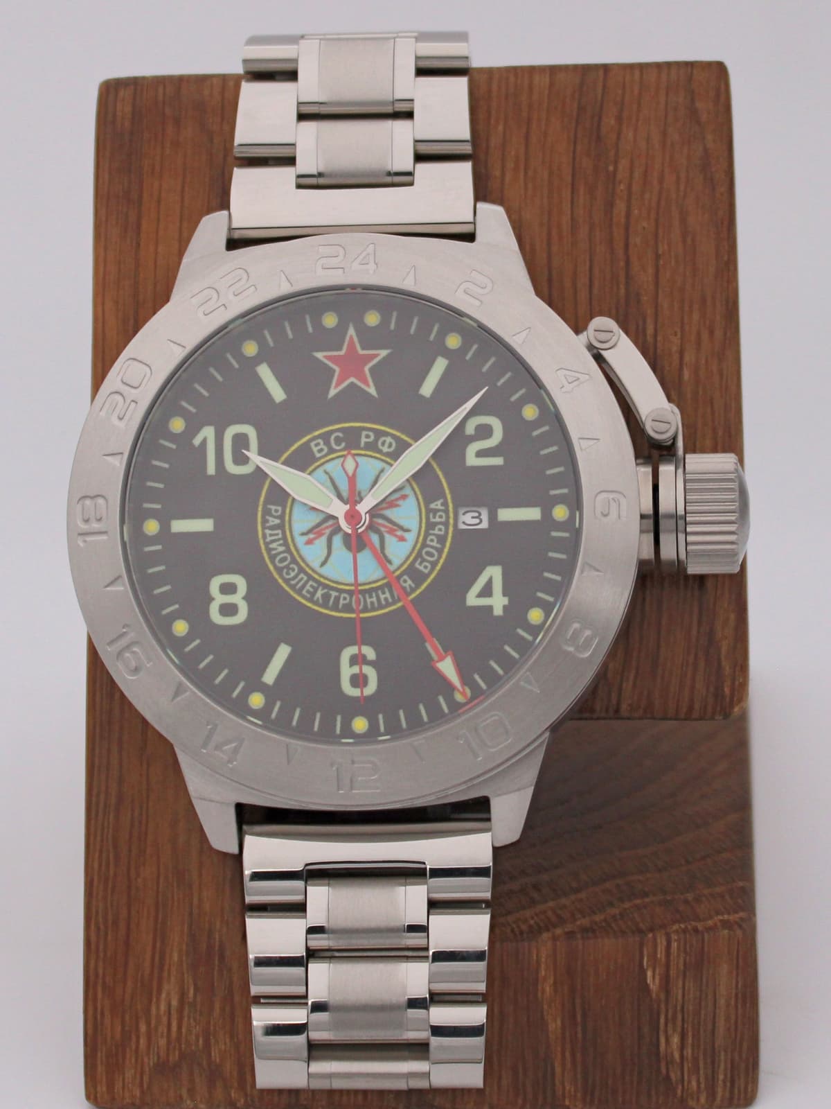 Часы Войска РЭБ механические с автоподзаводом (Seiko NH34A) 52.276.2