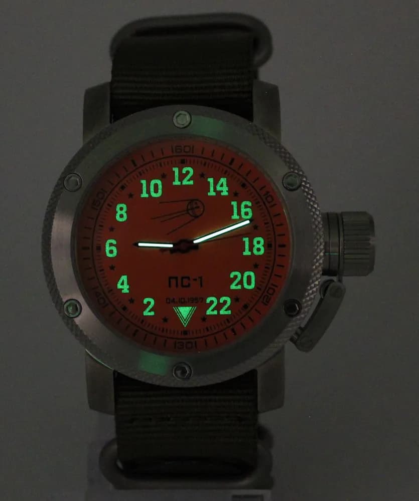 Часы "Простейший Спутник-1" 1123.21 механические с автоподзаводом (сапфировое стекло), механизм Восток 2431
