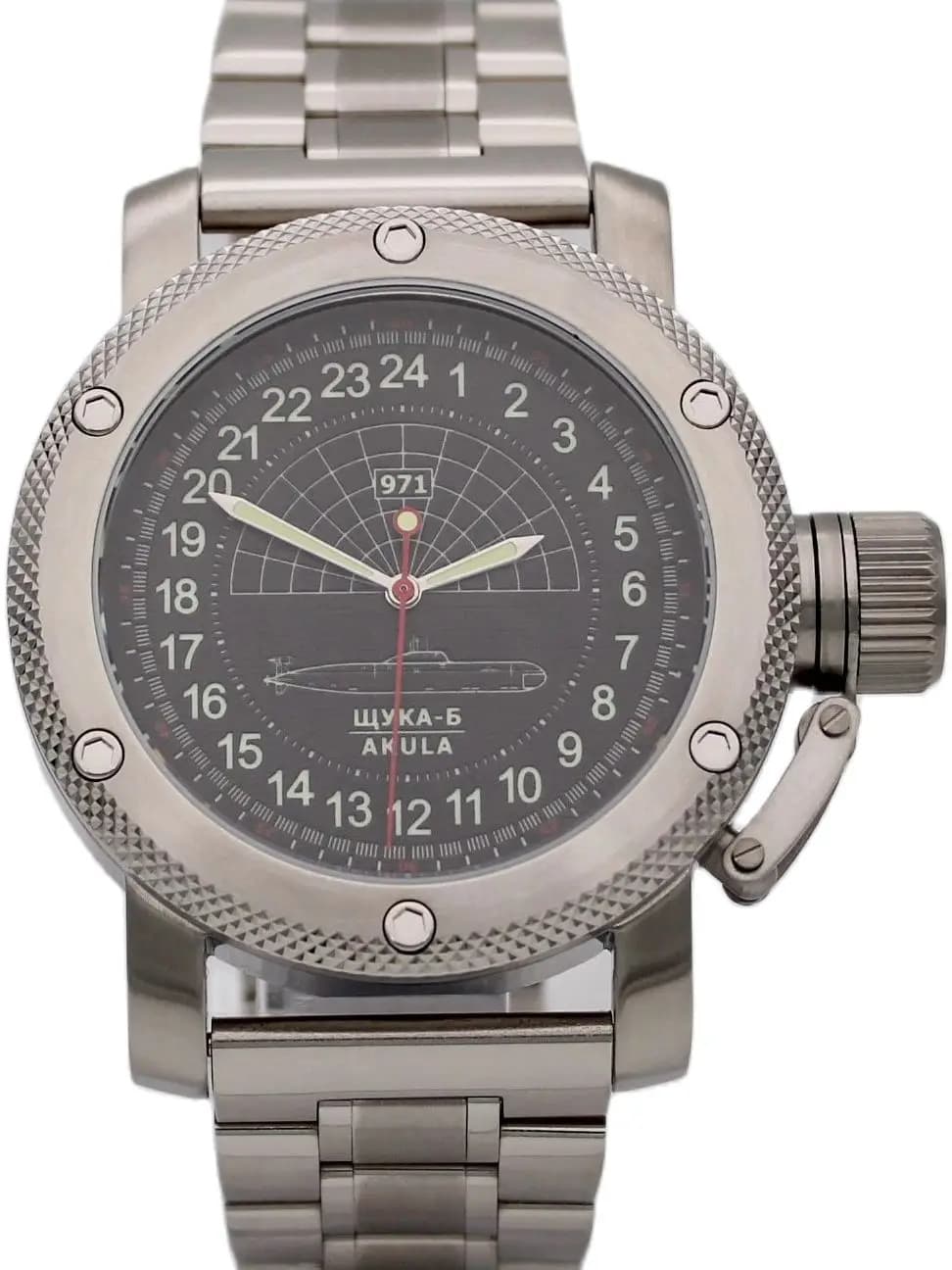 Часы 971 Щука-Б (Акула), механизм Восток 2415.01